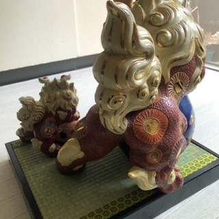 値下げしました※9/20まで※☆九谷　大吉窯 ☆ 玉乗り親子獅子 ☆九谷 大吉窯 ☆ 玉乗り親子獅子 【公式通販】