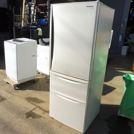 【SALE／60%OFF】 B８２０　パナソニック　冷蔵庫　３ドア　 型番NR-C320ME-N　容量３２１L（冷凍６６L、冷蔵２５５L)  冷蔵庫