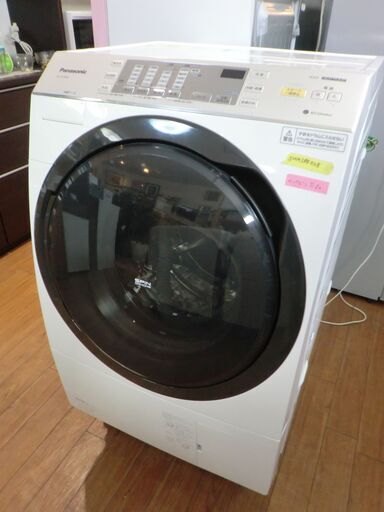 【中古品】自社配送＆設置可能　Panasonic　ななめドラム洗濯乾燥機　左開き　10kg/6kg　NA-VX3800L-W　2017年製
