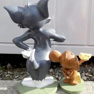 家庭用品 使用感少なめ☆トムとジェリー フィギュア 30cm 15cm 
