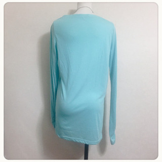 めーたん様[francaise]指穴 カーディガン セミロング 水色 空色 チュニック長袖 めーたん様[francaise]指穴 カーディガン セミロング 水色 空色