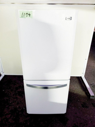 ①1174番 Haier✨冷凍冷蔵庫✨JR-NF140E‼️