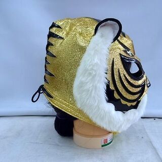 美品 初代タイガーマスク Ⅲマーク 赤金ハーフ 佐山聡 赤金ツートン ハーフマスク スリーマーク ラメ 札幌 東区 