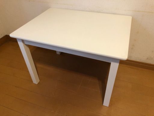 無料 ニトリキッズテーブル 白 ぎゅうちゃん 恵比寿のテーブル 座卓 ローテーブル の中古あげます 譲ります ジモティーで不用品の処分