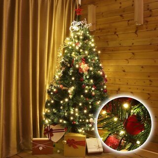 クリスマスツリー 防水 電飾 LEDライト  ライン８本 セット