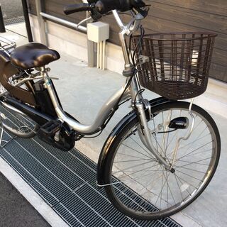 地域限定送料無料 ヤマハ パス ナチュラ 新基準 6AH 子供乗せ シルバー