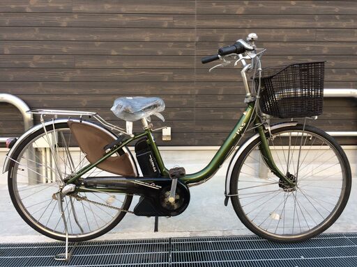 地域限定　ヤマハ　パス　新基準　子供乗せ　6AH　緑　アシスタ　ビビ　神戸市　電動自転車