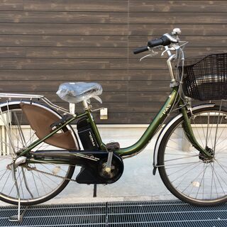 地域限定 ヤマハ パス 新基準 子供乗せ 6AH 緑 アシスタ ビビ 神戸市 