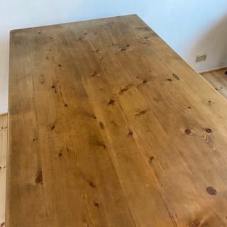 【希少】100年前のオールドパイン材で作ったダイニングテーブル