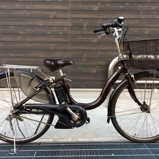 地域限定送料無料 ヤマハ パス ナチュラ 新基準 8,7AH 子供乗せ 茶