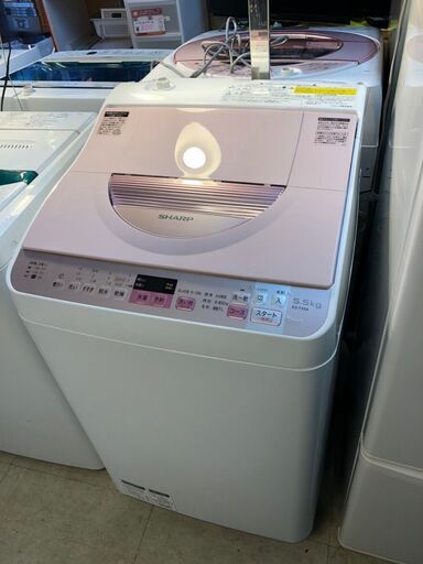 ☆中古 激安！！ SHARP　洗濯機　5.5Kg　ES-TX5A形　2016年製　DK004　￥18,800！！