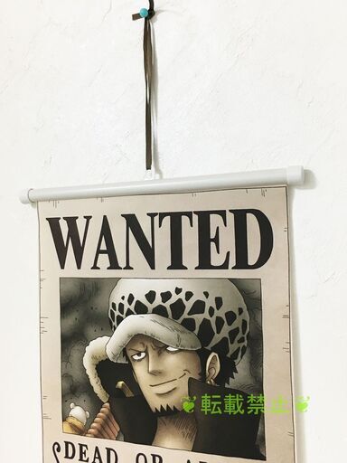 ワンピース Mugiwaraストア正規品 トラファルガー ロー 海軍指名手配書タペストリー インテリア壁掛け 麦わら アート 平岸のフィギュアの中古あげます 譲ります ジモティーで不用品の処分