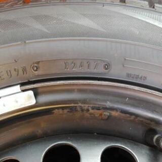 195/65R15 スタッドレス 鉄ホイール付き 4本 中古