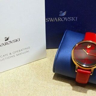 苫小牧バナナ】美品 SWAROVSKI/スワロフスキー Crystal Lake ウォッチ