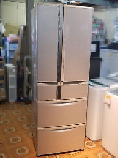 大容量冷蔵庫  MITSUBISHI 三菱 MR-R47T-F 冷凍冷蔵庫 自動製氷 465L 6ドア 観音開き パワーセーブモード 瞬冷凍