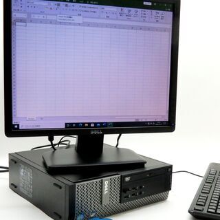 ■名古屋近郊なら無料持参＆無料セッティング！【新品SSD！とインテルi3搭載！~快速に動作します！】DELL製デスクトップパソコンWin10機フルセット！■取引先で引き取ったPCをしっかり更新メンテナンスして、激安！で御提供♪　★初心者安心、インターネットもExcel ・Wordもバッチリ使えます！ □名古屋近郊無料持参！【新品SSD！とインテルi3搭載機！~快速に動作し