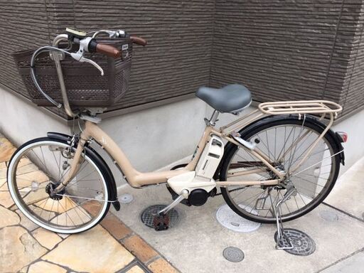 大カゴ仕様！アンジェリーノ　8Ah 　電動自転車　電動アシスト自転車　新基準 子供乗せ　1117ｒ4