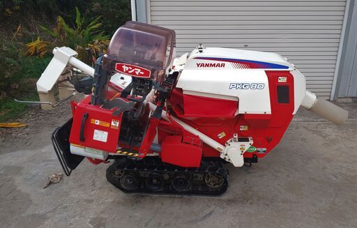 鹿児島発 ヤンマー ガソリンエンジンハーベスタPKG80 結束機付き