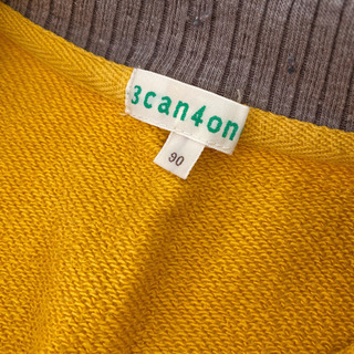 オシャレな黄色‼️3can4on  セーター　90センチ