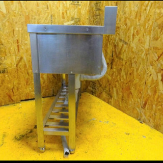 (90-0) 業務用 ステンレス 二槽シンク W1000D450H800BG90 中古品 流し台 厨房機器 飲食店 店舗