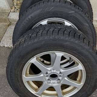 18年 バリ溝 IG60 ヨコハマ スタッドレスタイヤ4本 215/65/16 215/65/16
