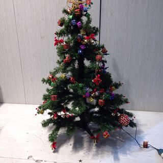 ★2602★クリスマスツリー　90cm　飾り　ライト付き　クリス...