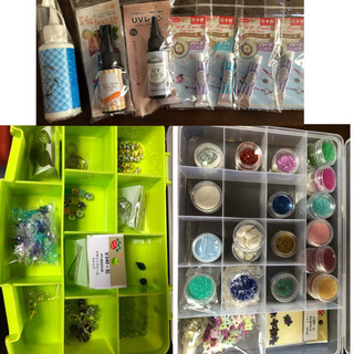 食品 レジン材料・ネイルアート・手芸材料セット