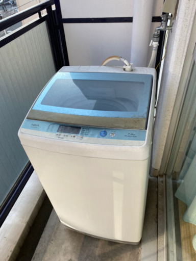 外置き洗濯機aqua Aqw Gs70e W 全自動洗濯機 ホワイト 洗濯7 0kg 乾燥機能無 上開き かじ 大阪城北詰の生活家電 洗濯機 の中古あげます 譲ります ジモティーで不用品の処分