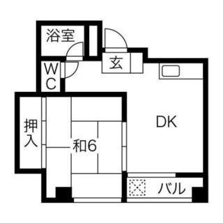 【玉造駅徒歩7分】１ＤＫ🏠このエリアの１ＤＫで賃料55000円‼...