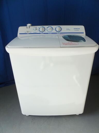 配送可能★３か月保証　２槽式洗濯機　5.5kg　日立　2017年製　PS-55AS2形（TY-021）