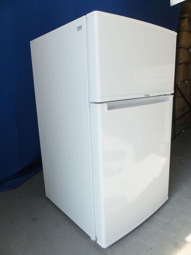 ★配送可能★３か月保証　2ドア式85L　2018年製　ハイアール　冷凍冷蔵庫　JR-N85B　（TY-022）