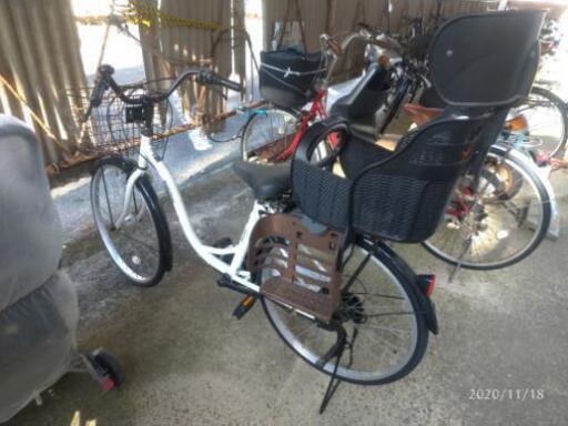 24インチ自転車、リア用チャイルドシート