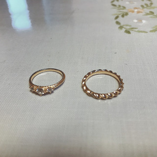 ゴールド 指輪 リング agate アガット　美品