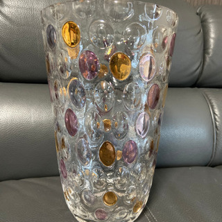 花瓶　オシャレです！ボヘミアングラス