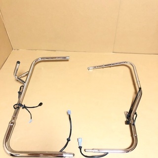 新品 日野 レンジャー メッキ ミラーステー電動ミラー用 左右セット