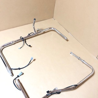 新品 日野 レンジャー メッキ ミラーステー電動ミラー用 左右セット
