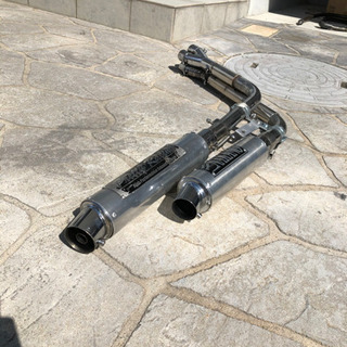 右2本だしマフラー 差し込み35 サイレンサー42.7 スネーク 右2本だしマフラー 差し込み35 サイレンサー42.7 スネーク