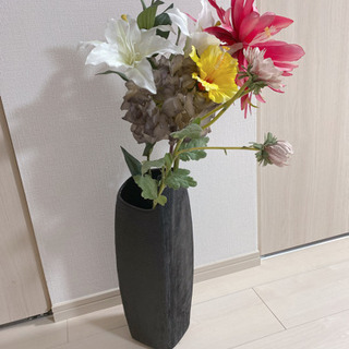 花瓶　造花セット