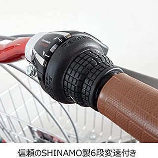 キャプテンスタッグ(CAPTAIN STAG) ファスター 折りたたみ自転車 FDB206 シマノ6段変速/リモコンレバー付きLEDライト/サークル錠/リアキャリア/前後泥よけ/BAA 標準装備