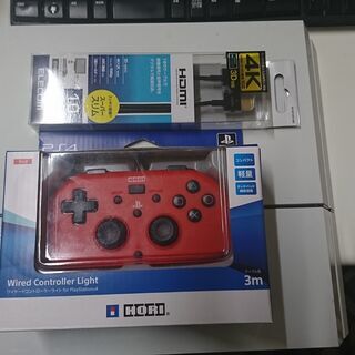 PS4（CUH-1100A）本体・電源ケーブル・HDMI・HORI有線コントローラ