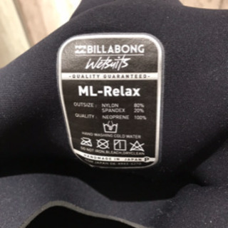 ビラボン　BILLABONG ウェットスーツ セミドライ MLR