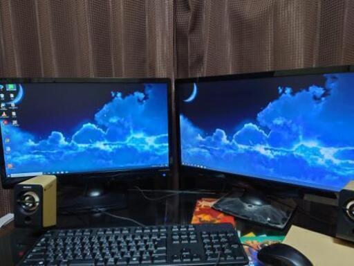FUJITSU デスクトップパソコン　2画面　サクサク！