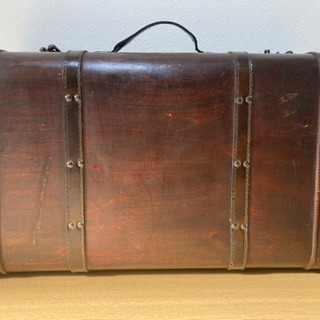 【お値下げ！！！！】木製　ヴィンテージトランク　スーツケース　ア...