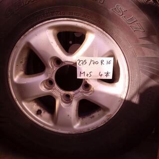 M+S 275/70R16 9分山 ホイール アルミ 4本 DU...