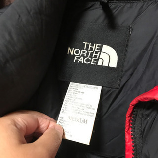 THE NORTH FACE ザノースフェイス ヌプシ ダウンジャケット 赤ダウンジャケット 赤×紺