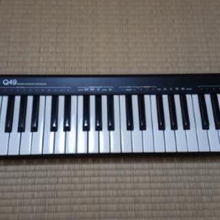 【ネット決済・配送可】MIDIキーボード　ALESIS Q49