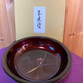 【ネット決済】仙臺伝統工芸　玉虫塗　菓子鉢