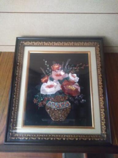 ガラス細工花の額 たろさ 峰山のインテリア雑貨 小物 置物 オブジェ の中古あげます 譲ります ジモティーで不用品の処分