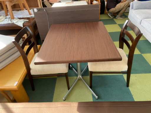 食卓テーブル　椅子2脚　中古　リサイクルショップ宮崎屋21.1.21