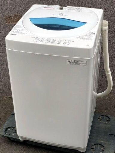 ㉒【6ヶ月保証付】17年製 東芝 5kg 全自動洗濯機 AW-5G5【PayPay使えます】